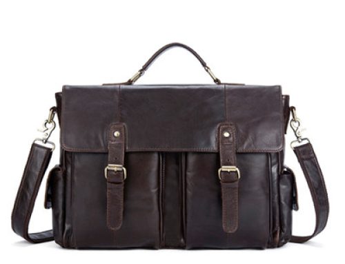 Eco Friendly Leather Laptop Bag Large Briefcase