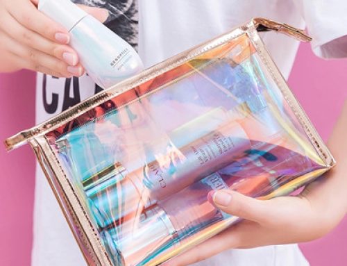 Waterproof Laser Clear Holographic Cosmetic Bag