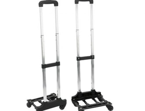 4 wheels folding telescopic luggage handle